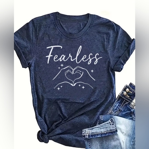 Tops - Fearless blue tee shirt New Women size medium